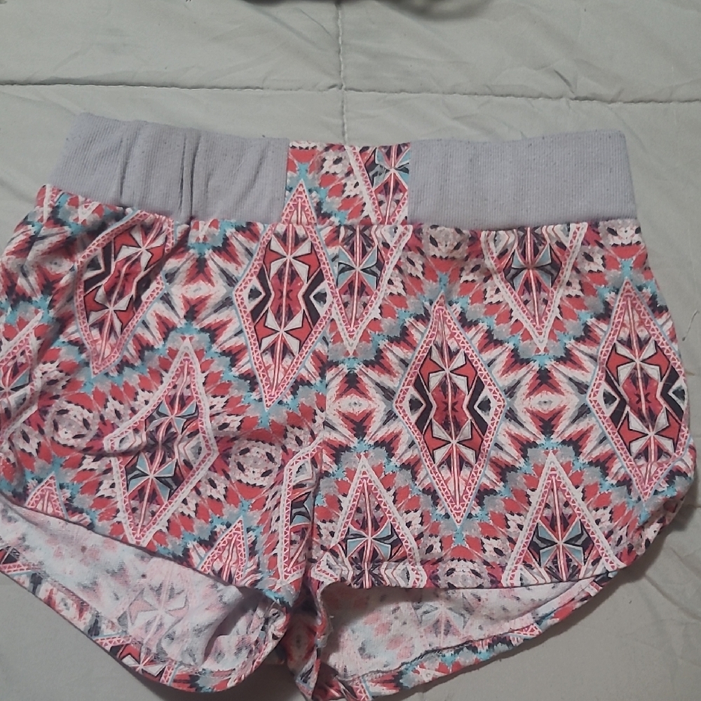 Colorful Geometric Patterned Shorts